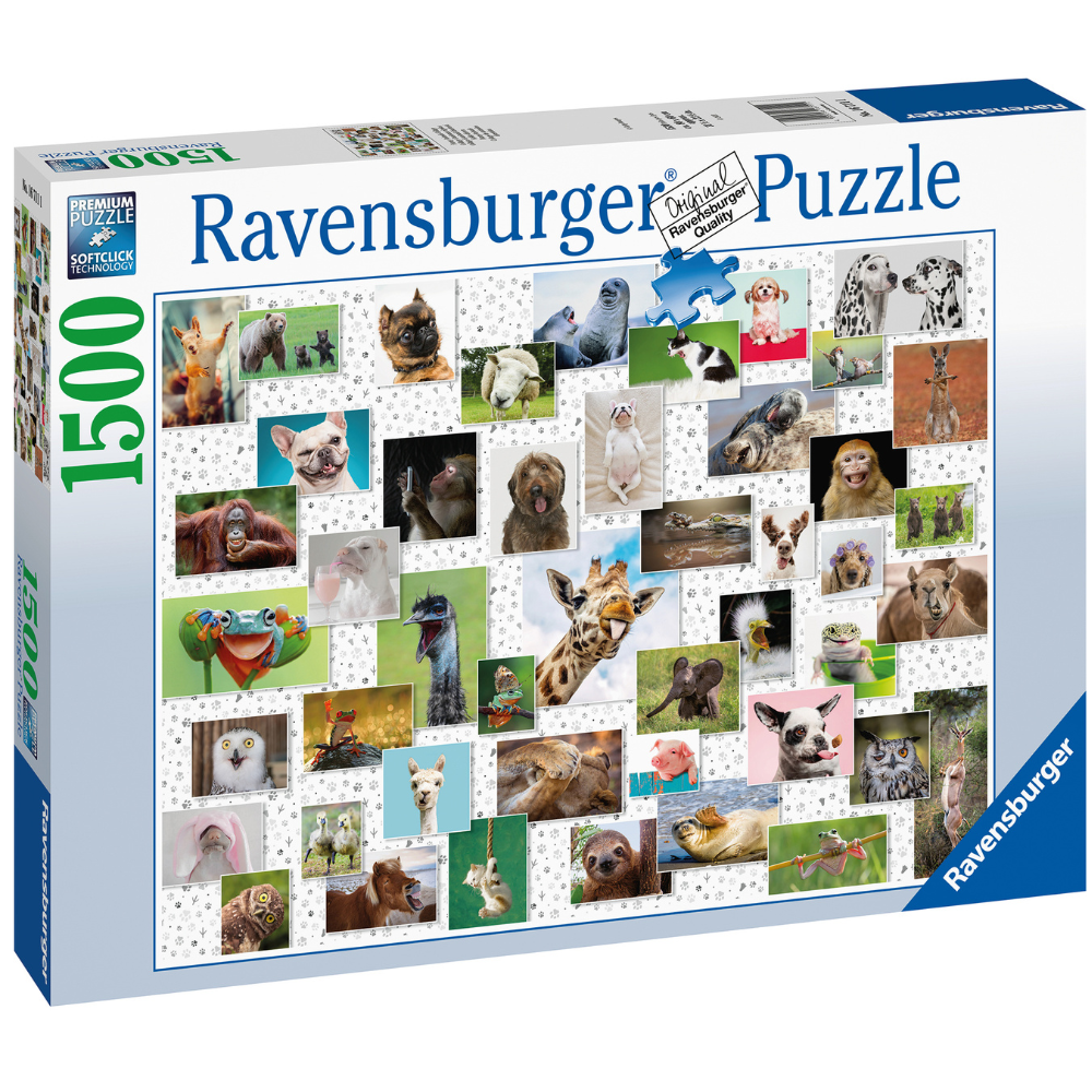 Ravensburger - Funny Animals 1500 Piece Adult's Jigsaw Puzzle