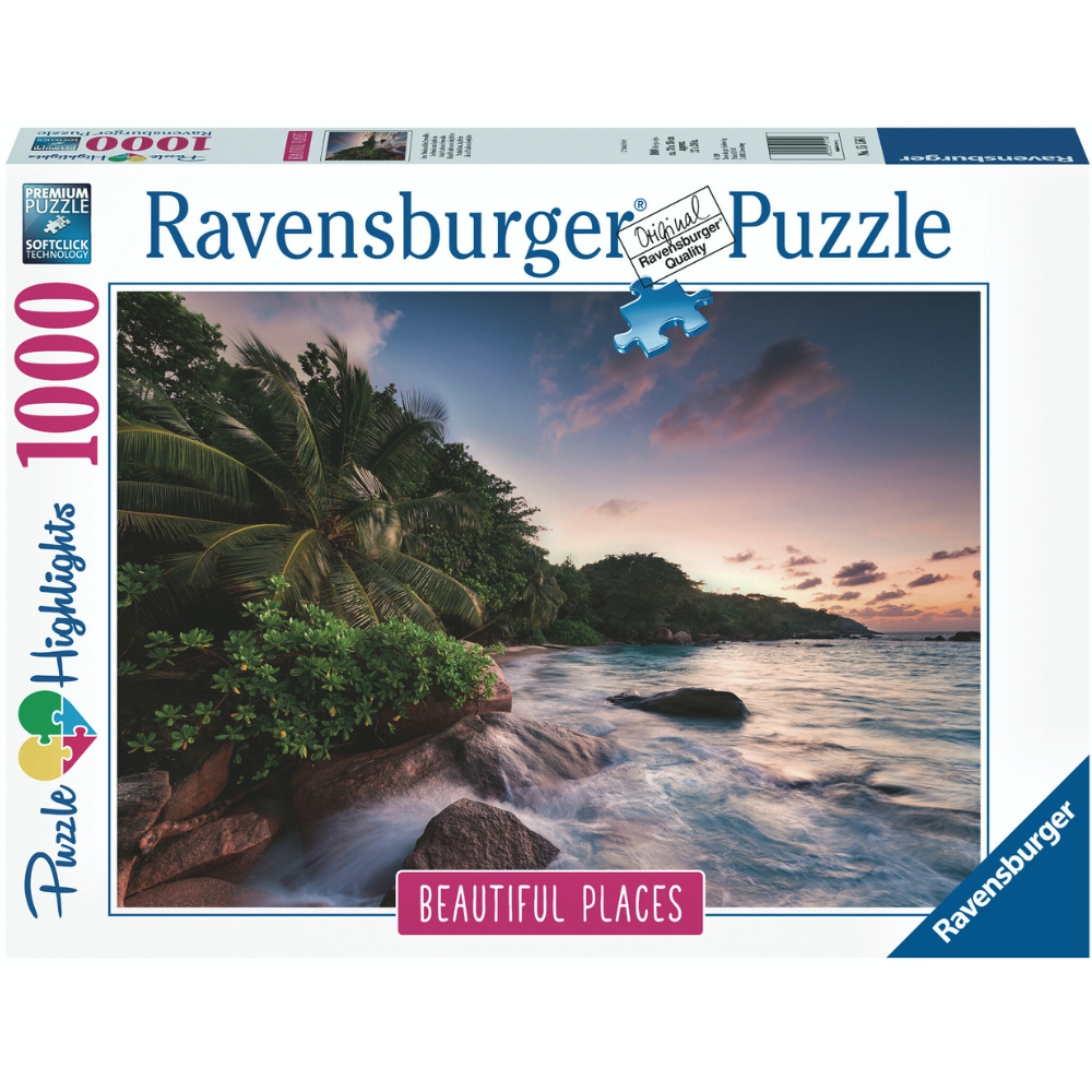 Ravensburger - Beautiful Places: Praslin Island Seychelles 1000 Piece Adult's Jigsaw Puzzle