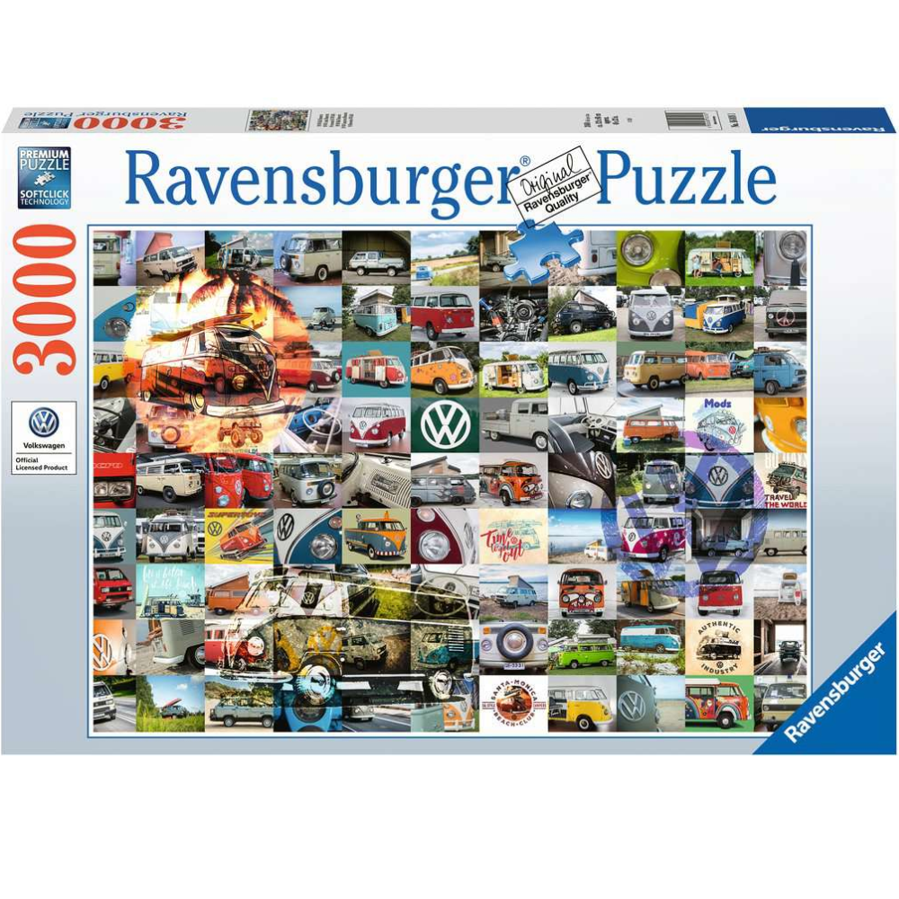 Ravensburger - 99 VW Bulli Moments 3000 Piece Jigsaw Puzzle