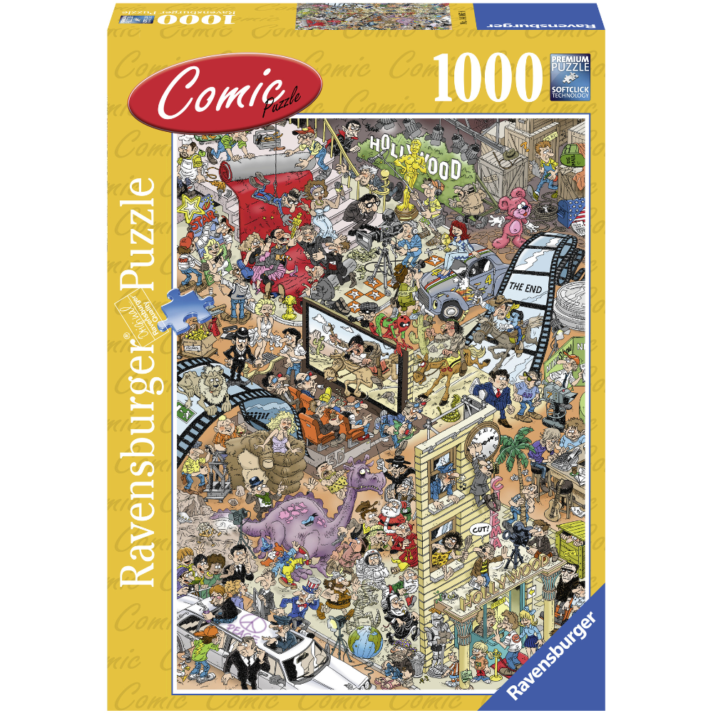 Ravensburger - Comic Puzzle: Hollywood 1000 Piece Adult's Jigsaw Puzzle