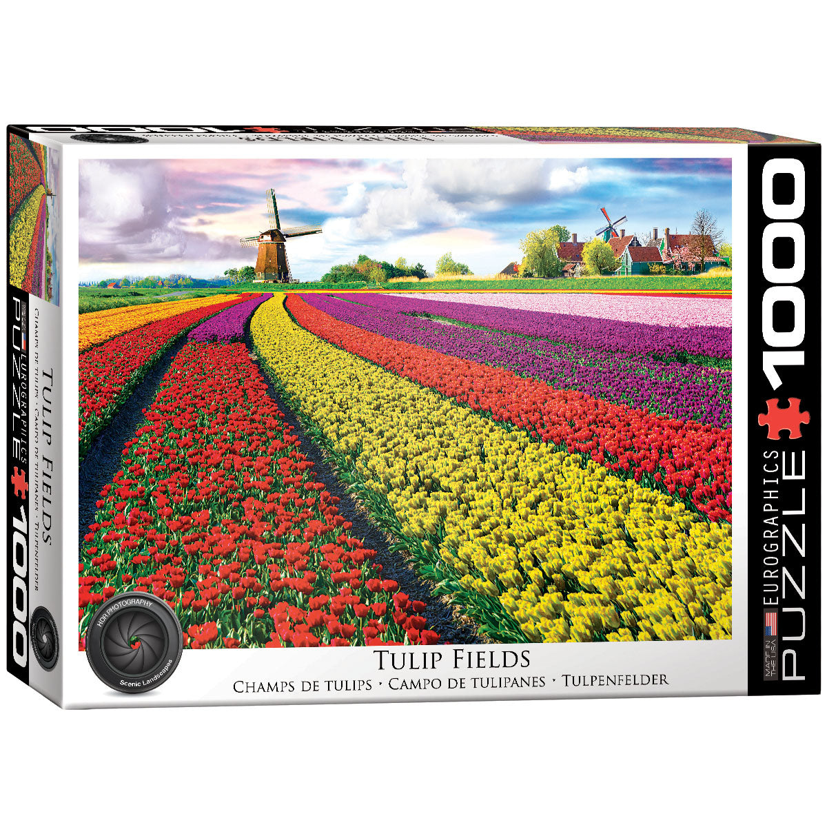 Jumbo - Field of Tulips 1000 Piece Jigsaw Puzzle