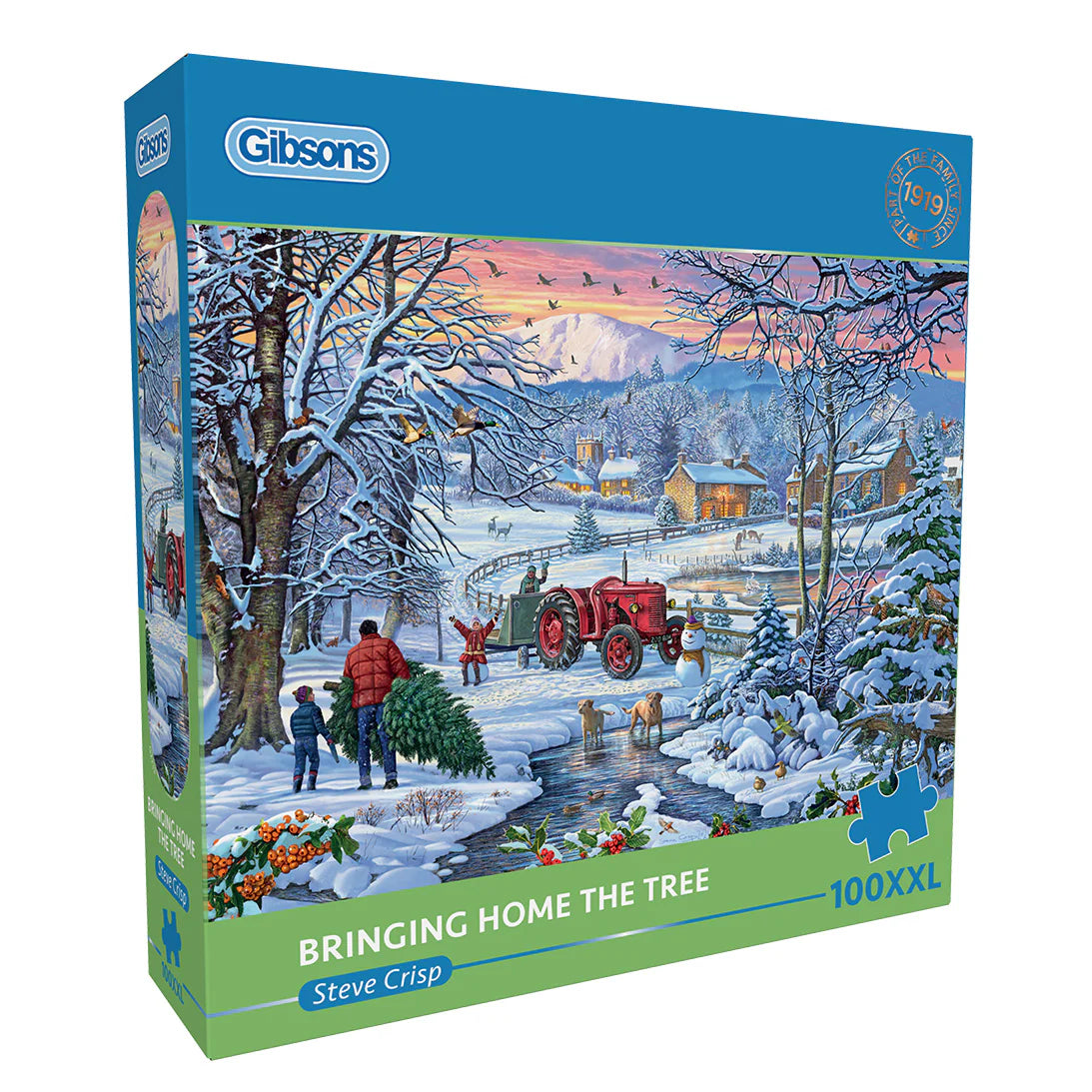 Gibsons -  Bringing Home the Tree Extra Large 100 Piece Jigsaw Puzzle