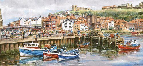 Gibsons - Whitby Harbour Panorama 636 Piece Puzzle