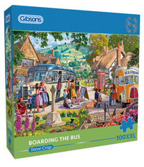 Gibsons - Boarding The Bus Large 100 Piece Jigsaw Puzzle