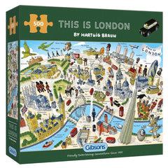 Gibsons - This Is London 500 Piece Jigsaw Puzzle