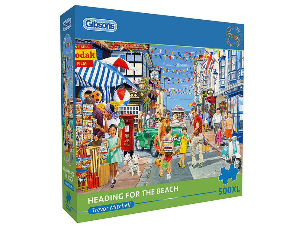 Gibsons - Heading For The Beach Extra Large 500 Piece Jigsaw Puzzle