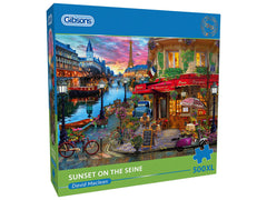 Gibsons -  Sunset on the Seine Large 1000 Piece Jigsaw Puzzle