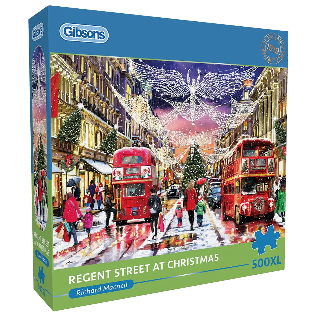 Gibsons - Regent Street At Christmas Large 500 Piece Jigsaw Puzzle