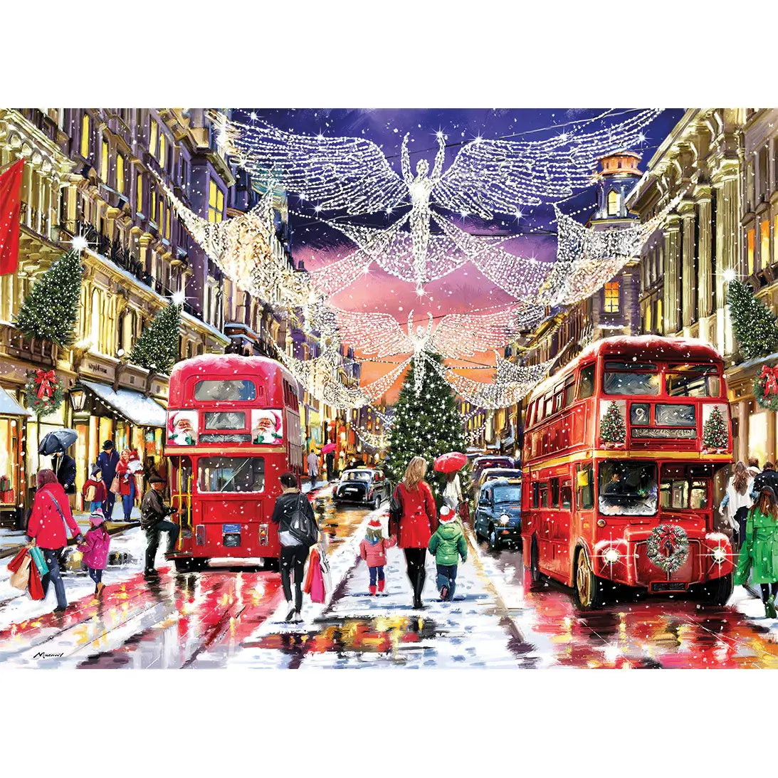 Gibsons - Regent Street At Christmas Large 500 Piece Jigsaw Puzzle