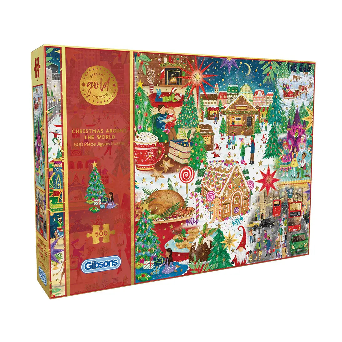 Gibsons - Christmas Around The World 500 Piece Jigsaw Puzzle