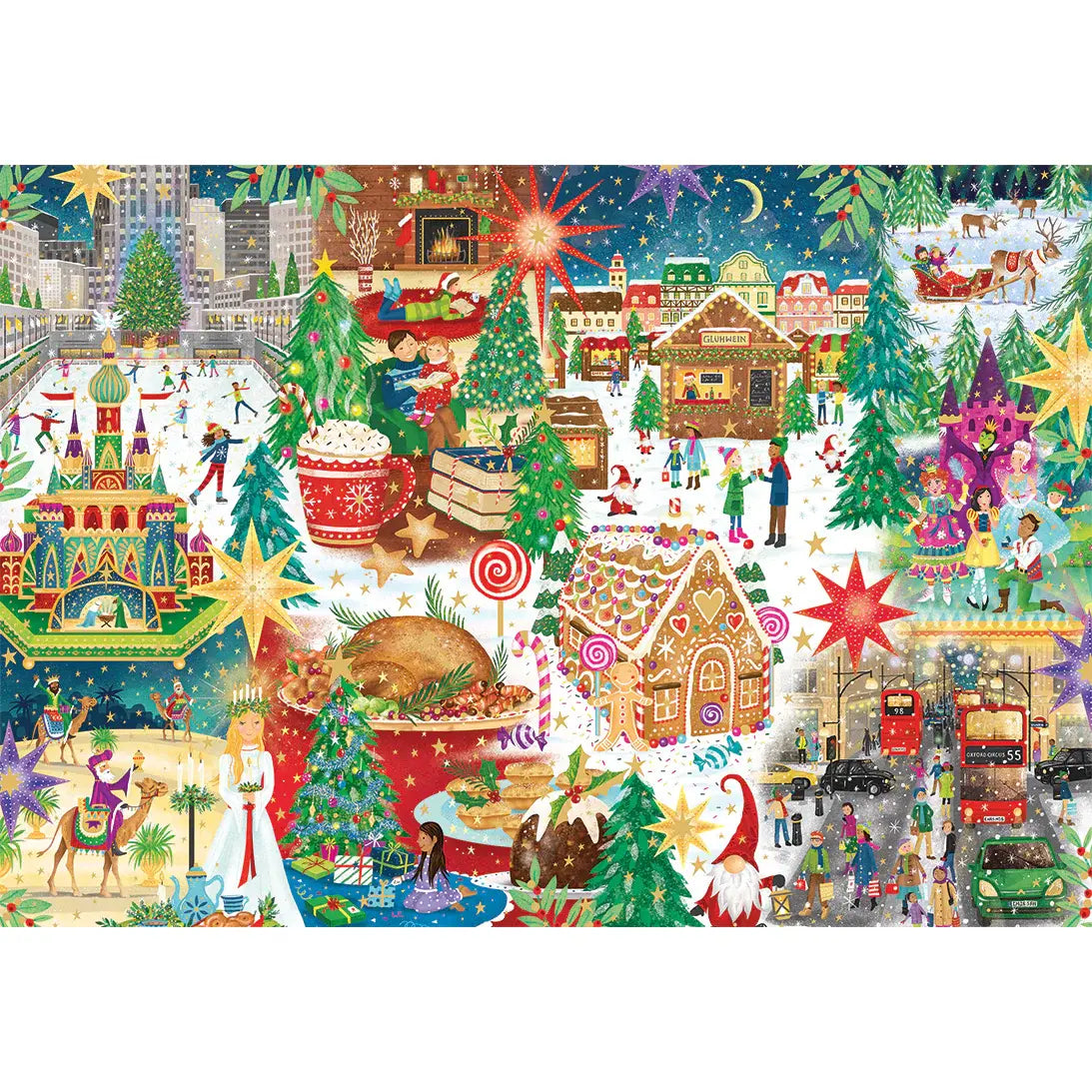 Gibsons - Christmas Around The World 500 Piece Jigsaw Puzzle