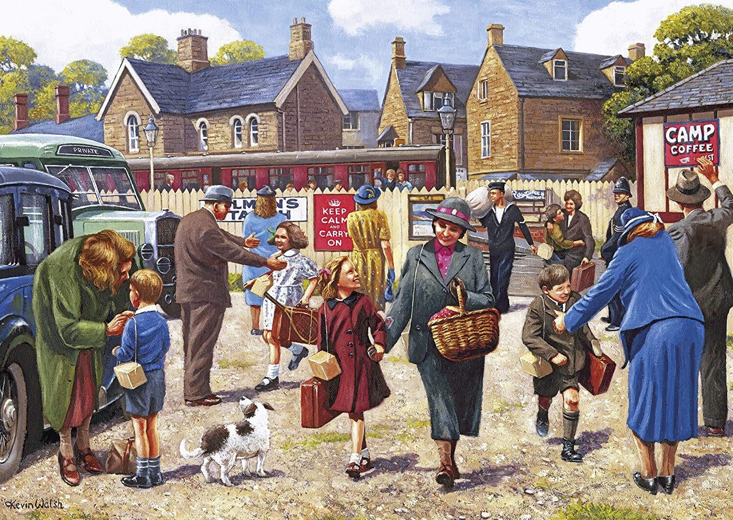 Gibsons - The Evacuees 4 x 500 Piece Jigsaw Puzzle