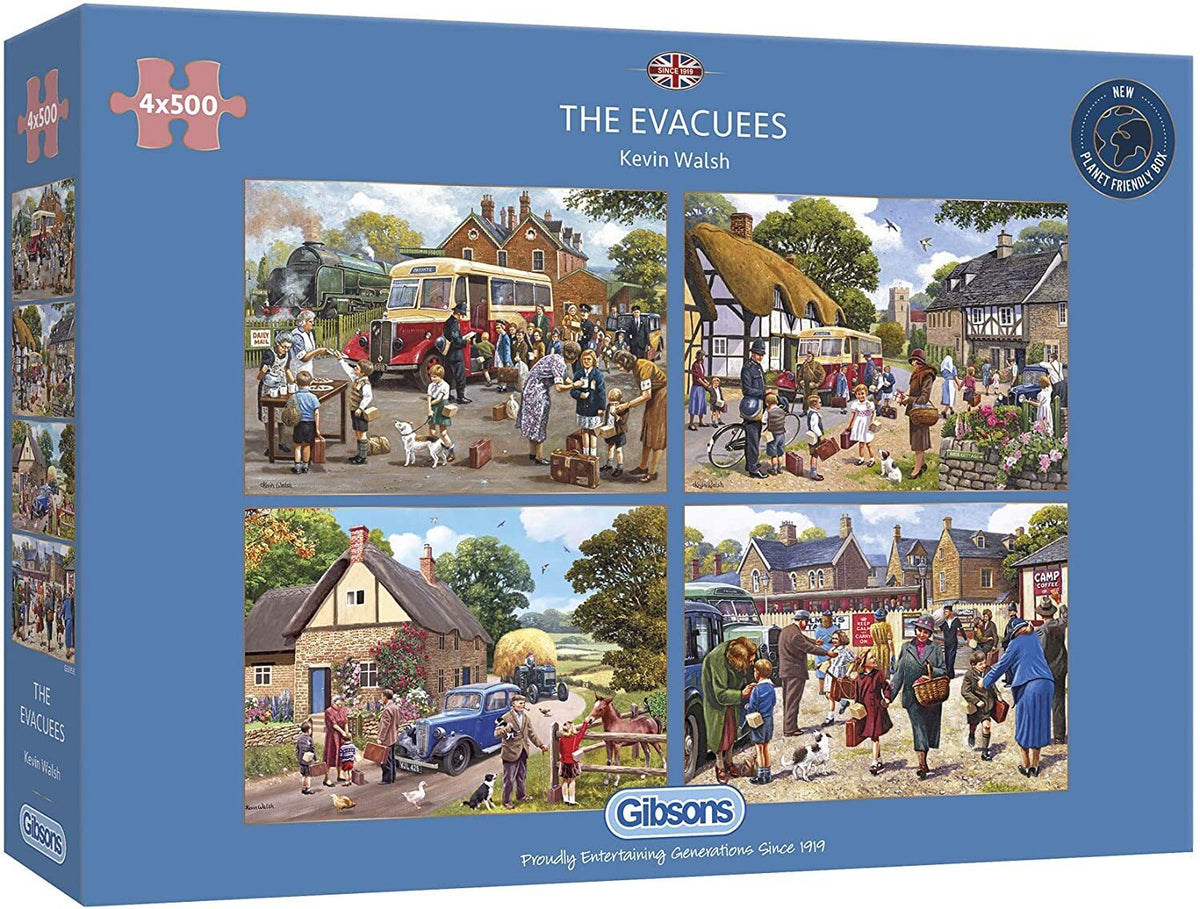 Gibsons - The Evacuees 4 x 500 Piece Jigsaw Puzzle