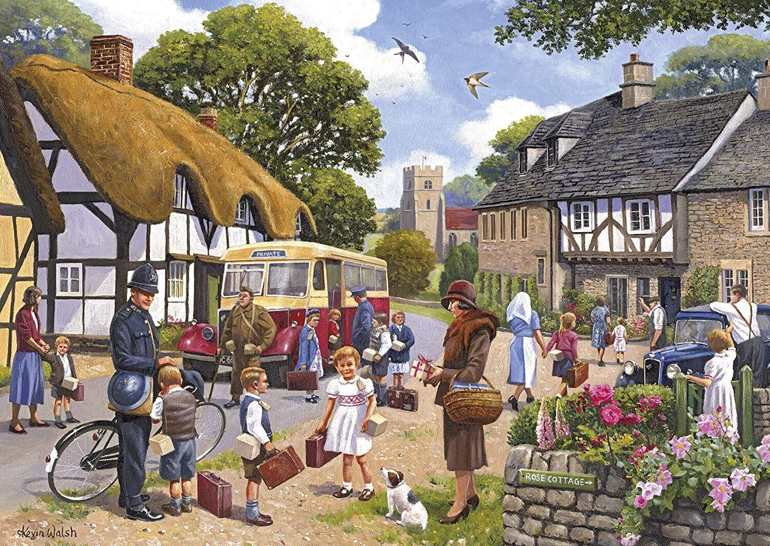 Gibsons - The Evacuees 4 x 500 Piece Jigsaw Puzzle