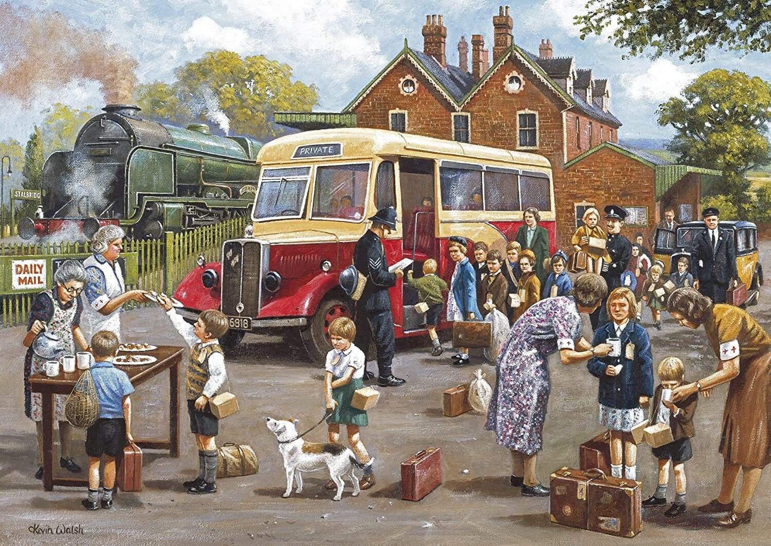 Gibsons - The Evacuees 4 x 500 Piece Jigsaw Puzzle