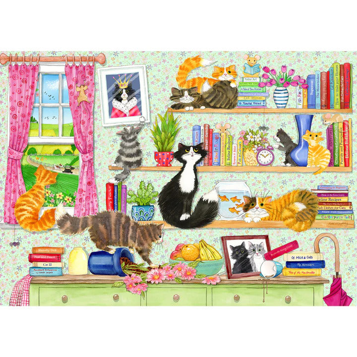 Gibsons - Catastrophe Cottage Puzzle 4 x 500 Piece Jigsaw Puzzle