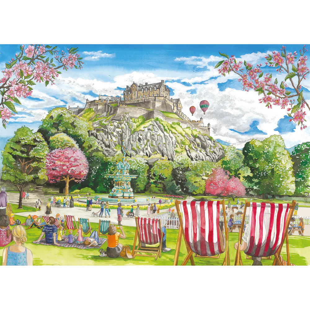 Gibsons - Edinburgh 2 x 500 Piece Jigsaw Puzzle