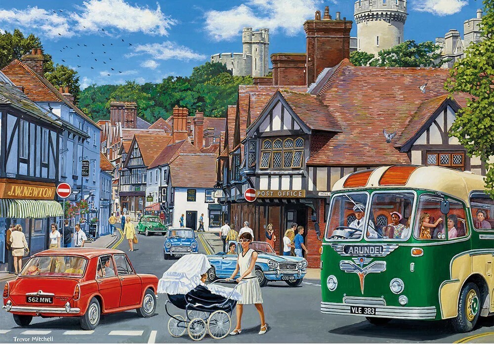 Gibsons - Day Trip To Arundel 4 x 500 Piece Jigsaw Puzzle