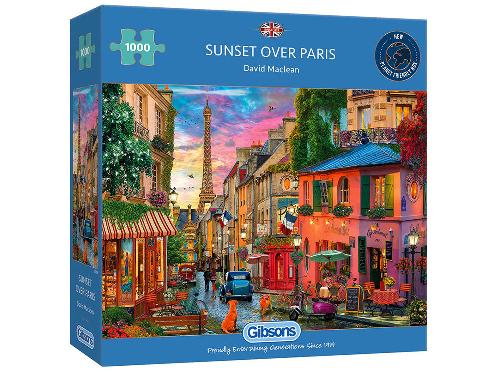 Gibsons - Sunset Over Paris 1000 Piece Jigsaw Puzzle