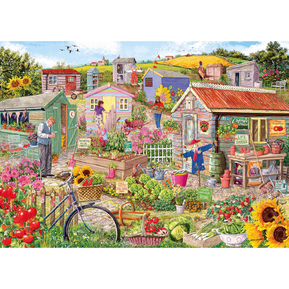 Gibsons - Life on the Allotment 1000 Piece Jigsaw Puzzle