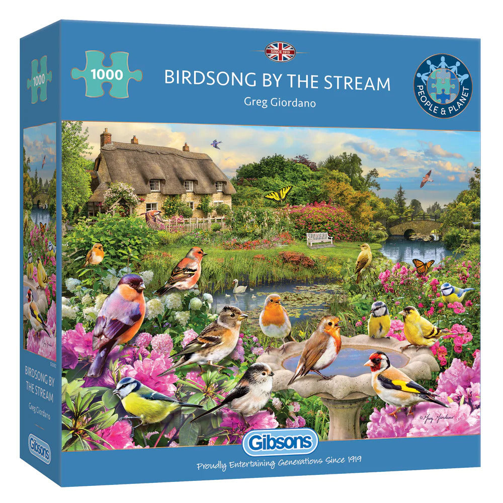 Gibsons - Birdsong By The Stream Extra large XXL 250 Piece Jigsaw Puzzle