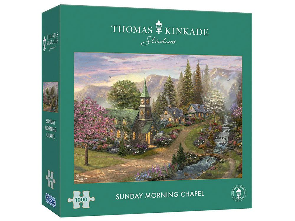 Gibsons - Kinkade: Sunday Morning Chapel 1000 Piece Jigsaw Puzzle