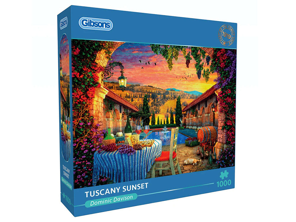 Gibsons - Tuscany Sunset Puzzle 1000 Piece Jigsaw Puzzle