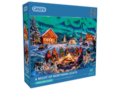 Gibsons - A Night Of Northern Lights 1000 Piece Jigsaw Puzzle