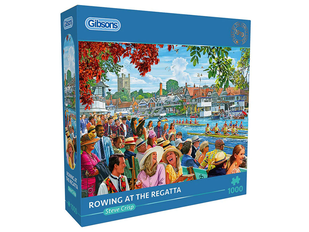 Gibsons - Rowing at the Regatta Puzzle 1000 Piece Jigsaw Puzzle