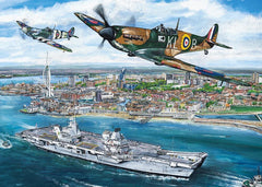 Gibsons - Portsmouth Flypast 1000 Piece Jigsaw Puzzle