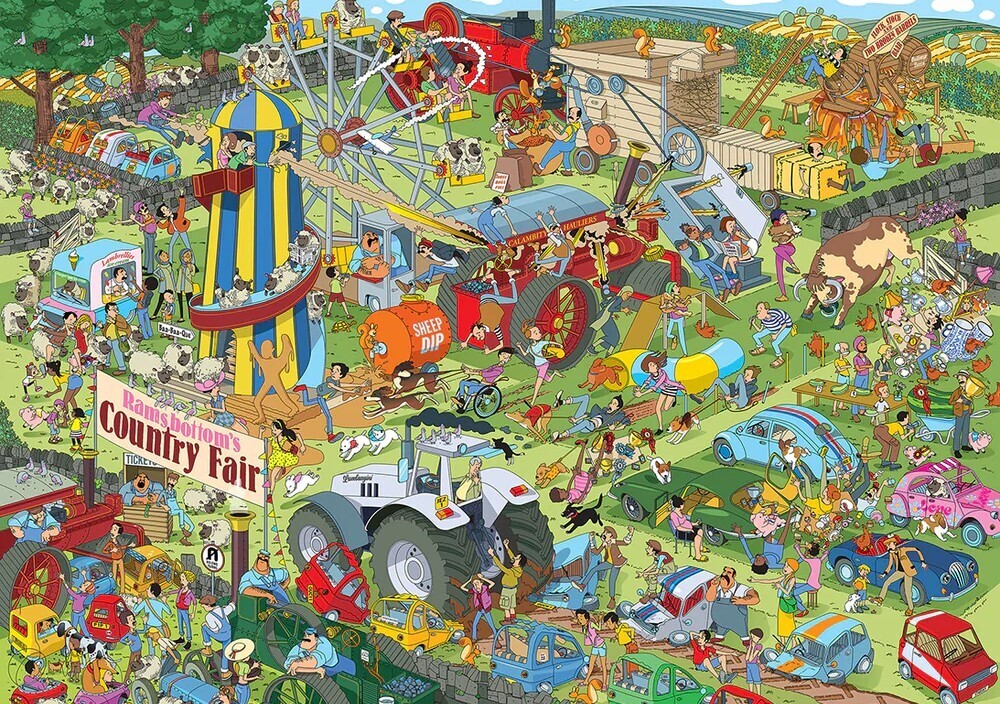 Gibsons - Jokesaws Country Show Chaos 1000 Piece Jigsaw Puzzle