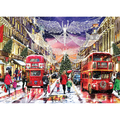 Gibsons - Regent Street At Christmas 1000 Piece Jigsaw Puzzle