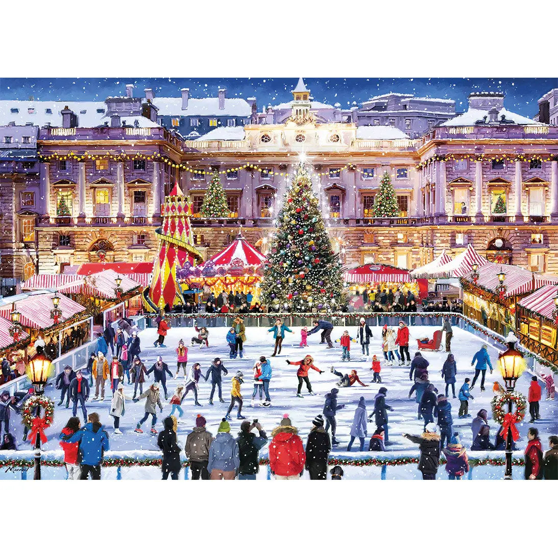 Gibsons - Skating At Somerset House 1000 Piece Jigsaw Puzzle