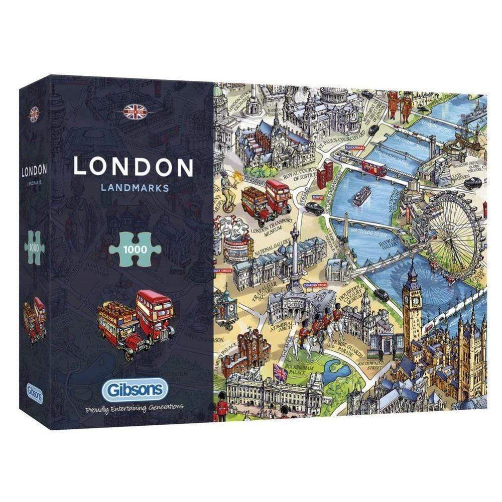 Gibsons - London Landmarks 1000 Piece Jigsaw Puzzle