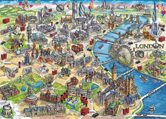 Gibsons - London Landmarks 1000 Piece Jigsaw Puzzle