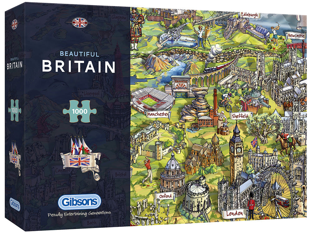 Gibsons - Beautiful Britain 1000 Piece Jigsaw Puzzle