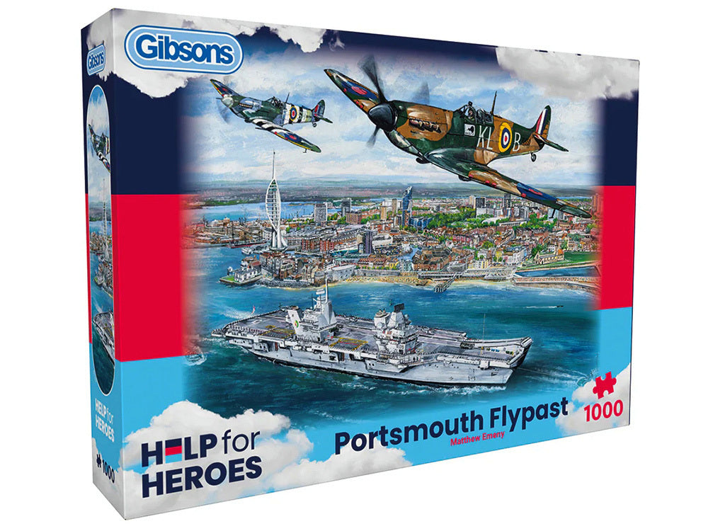 Gibsons - Portsmouth Flypast 1000 Piece Jigsaw Puzzle