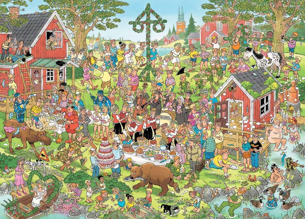 Jumbo - Jan Van Haasteren Midsummer Festival 1000 Piece Adult's Jigsaw Puzzle