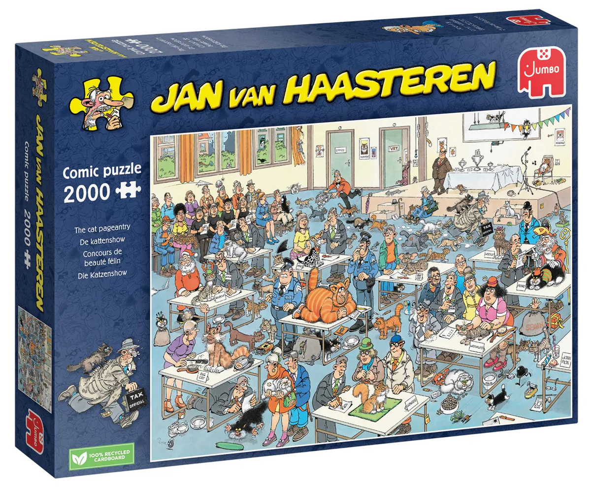 Jumbo -  Jan Van Haasteren The Cat Pageantry 2000 Piece Adult's Jigsaw Puzzle