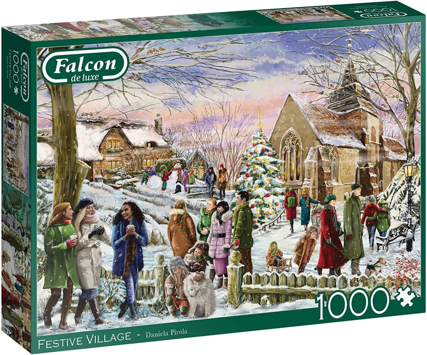 Falcon - Festive Village 1000 Piece Adult's Jigsaw Puzzle