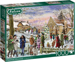 Falcon - Festive Village 1000 Piece Adult's Jigsaw Puzzle