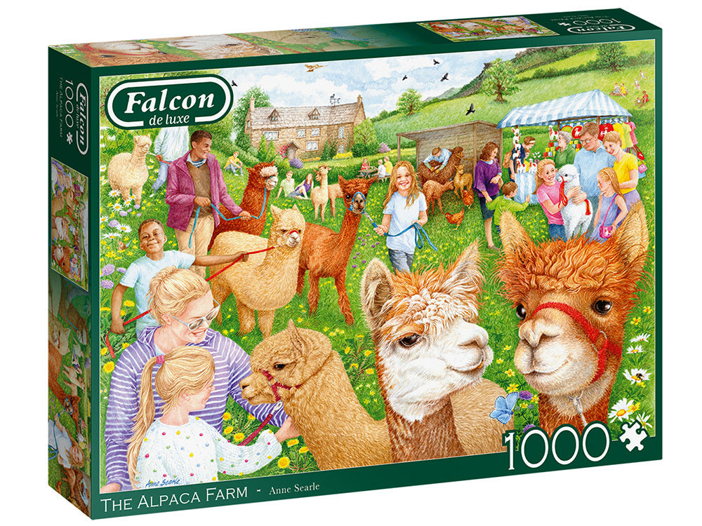 Falcon - The Alpaca Farm 1000 Piece Adult's Jigsaw Puzzle