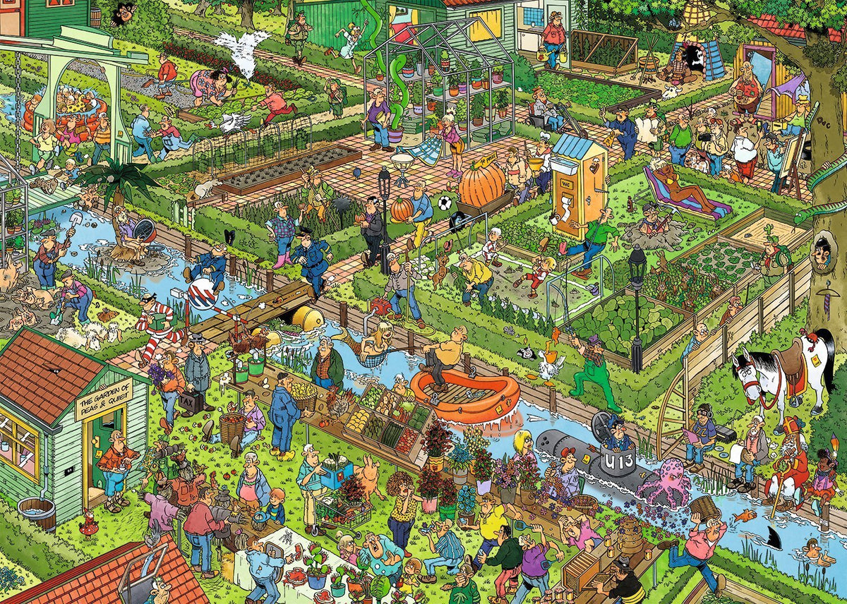 Jumbo - Jan Van Haasteren Vegetable Garden 1000 Piece Adult's Jigsaw Puzzle