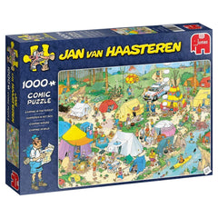 Jumbo - Jan Van Haasteren Camping in the Forest 1000 Piece Adult's Jigsaw Puzzle