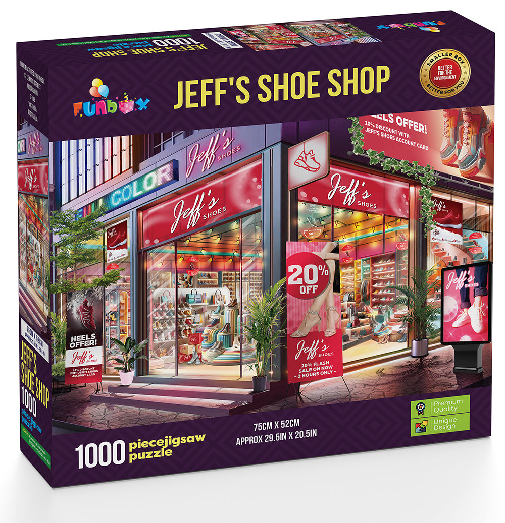 Funbox - Flash Sale -  Limited Edition! - Jeff's Shoes 1000 Piece Jigsaw