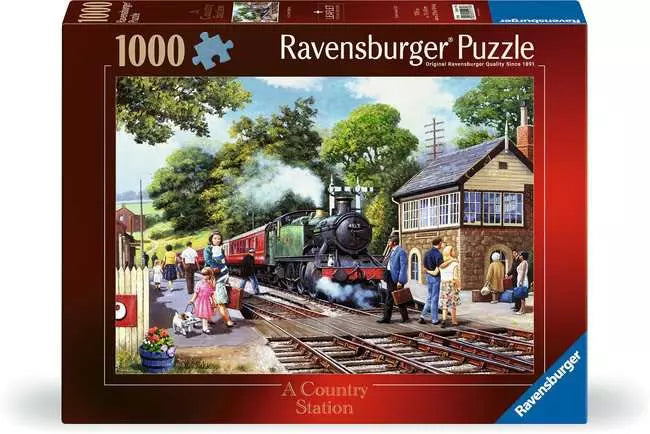 Ravensburger - A Country Station 1000 Piece Adult's Jigsaw Puzzle