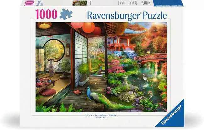 Ravensburger - Japanese Garden Teahouse 1000 Piece Adult's Jigsaw Puzzle