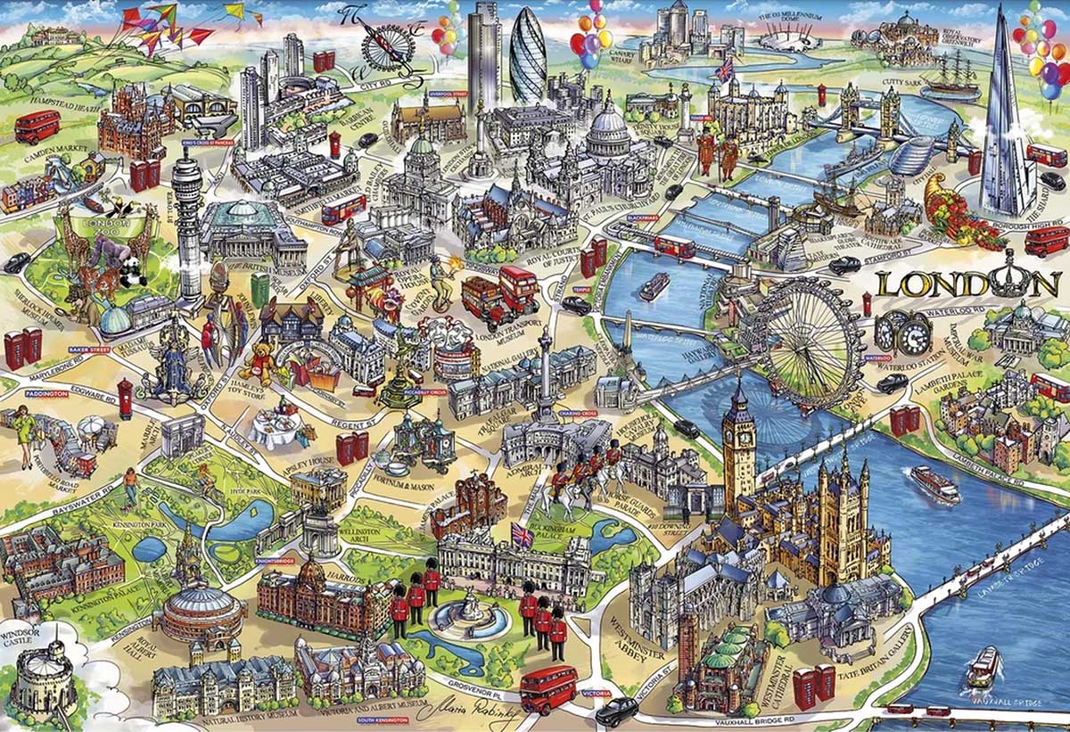 Gibsons - London Landmarks 500 Piece Jigsaw Puzzle