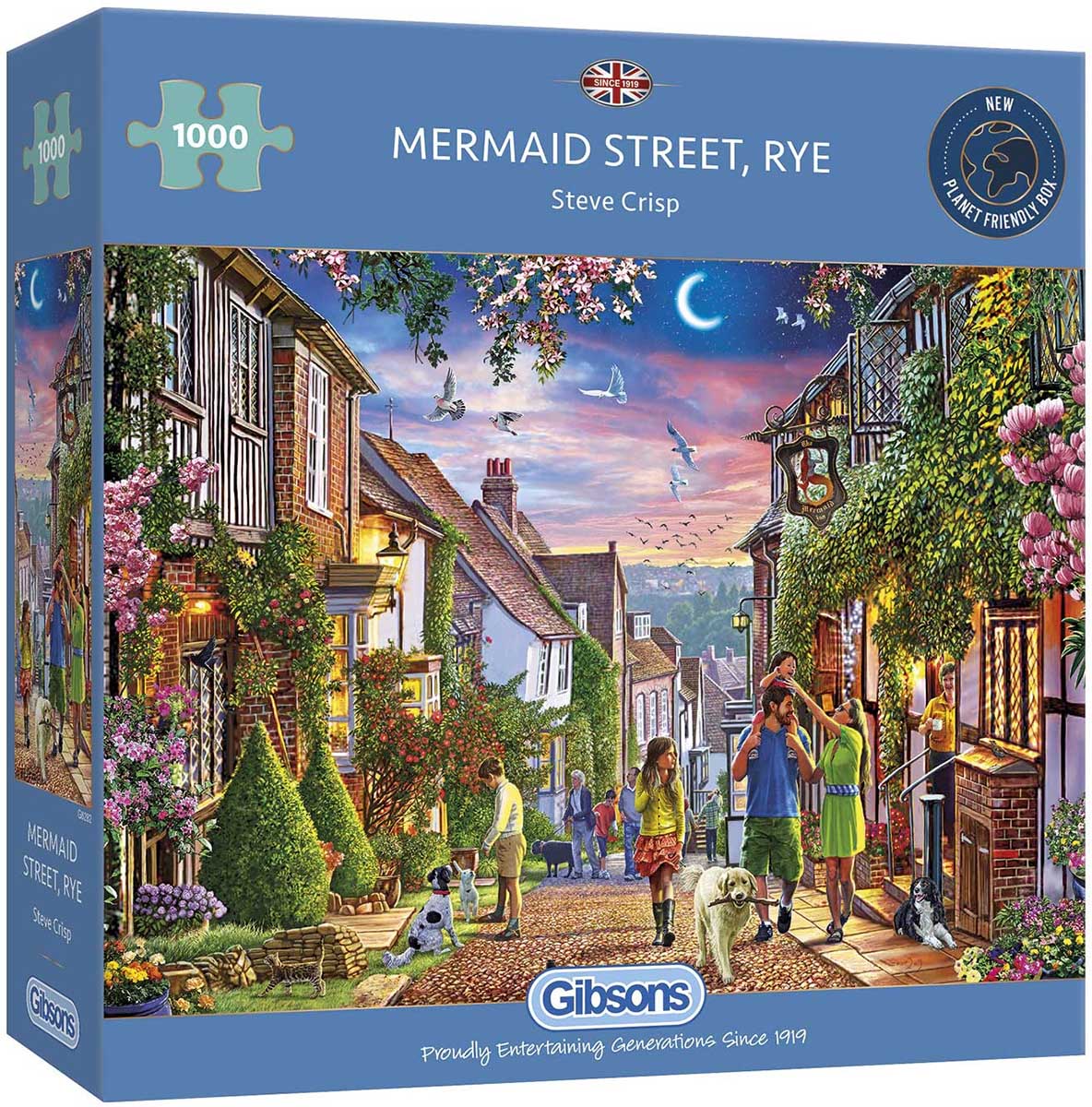 Gibsons - Mermaid Street, Rye 1000 Piece Jigsaw Puzzle