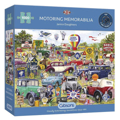 Gibsons - Motoring Memorabilia 1000 Piece Jigsaw Puzzle